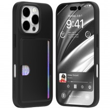 Mercury Goospery Rail 2 Card Jelly Case For iPhone 16 Pro [Black]