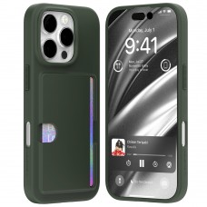 Mercury Goospery Rail 2 Card Jelly Case For iPhone 16 Pro [Green]