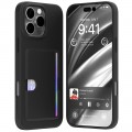 Mercury Goospery Rail 2 Card Jelly Case For iPhone 16 Pro Max [Black]