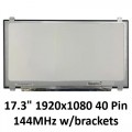 17.3" 1920x1080 Narrow Slim 40 Pin 144Hz socket Laptop Screen Top and Bottom Brackets B173HAN03.1 B173HAN03.2