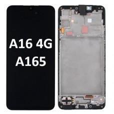 Samsung Galaxy SM-A165 (A16 4G 2024) With Frame LCD Touch Screen (Original Service Pack) [Black] GH82-36253A