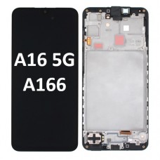 Samsung Galaxy SM-A166B (A16 5G 2024) With Frame LCD Touch Screen (Original Service Pack) [Black] GH82-36143A Does NOT work with SM-A166P