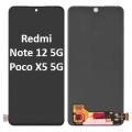 Xiaomi Redmi Note 12 5G (2022) // Poco X5 5G (2023) LCD touch screen NF (Original Service Pack) [Black] X-516