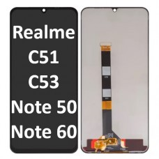 Realme C51 / C53 / N53 / Note 50 / Note 60 (2023) LCD touch screen NF (Original Service Pack) [Black] R-164