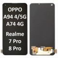 OPPO A94 4G/5G / A74 4G // Realme 7 Pro / 8 Pro (2021) LCD touch screen NF (Original Service Pack) [Black] O-157