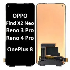 OPPO Find X2 Neo / Reno3 Pro / Reno 4 Pro // OnePlus 8 5G (2020) LCD touch screen NF (Original Service Pack) [Black] O-159