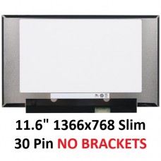11.6" 1366x768 Slim 30 Pin socket Laptop Screen without Brackets B116XAN06.3 NV116WHM-N49