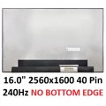 16.0" 2560x1600 40 Pin WQXGA 240Hz without Bottom edge NE160QDM-NZ3 V8.3 Laptop Screen