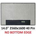14.0" 2560x1600 40 Pin without Bottom edge Laptop Screen WQXGA NE140QDM-NX3