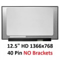 12.5" HD 1366x768 40 Pin socket Laptop Screen without Brackets LP125WH2