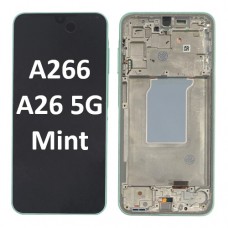 Samsung Galaxy SM-A266 A26 5G 2025 With Frame LCD Touch Screen (Original Service Pack) [Mint Green] GH82-37049C