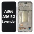 Samsung Galaxy SM-A366 A36 5G 2025 With Frame LCD Touch Screen (Original Service Pack) [Lavender Purple] GH82-36841D