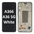 Samsung Galaxy SM-A366 A36 5G 2025 With Frame LCD Touch Screen (Original Service Pack) [White] GH82-36841B