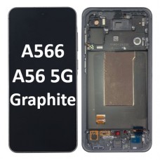 Samsung Galaxy SM-A566 A56 5G 2025 With Frame LCD Touch Screen (Original Service Pack) [Black/Graphite] GH82-36829A