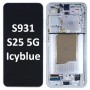 Samsung Galaxy SM-S931 S25 5G 2024 With Frame LCD Touch Screen (Original Service Pack) [Light Blue/Icy blue] GH82-36329C
