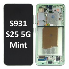 Samsung Galaxy SM-S931 S25 5G 2024 With Frame LCD Touch Screen (Original Service Pack) [Green/Mint] GH82-36329B