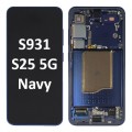 Samsung Galaxy SM-S931 S25 5G 2024 With Frame LCD Touch Screen (Original Service Pack) [Dark Blue/Navy] GH82-36329D