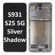 Samsung Galaxy SM-S931 S25 5G 2024 With Frame LCD Touch Screen (Original Service Pack) [Gray/Silver Shadow] GH82-36329A