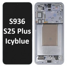 Samsung Galaxy SM-S936 S25 Plus 5G 2024 With Frame LCD Touch Screen (Original Service Pack) [Light Blue/Icy blue] GH82-36368C
