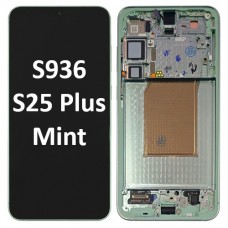 Samsung Galaxy SM-S936 S25 Plus 5G 2024 With Frame LCD Touch Screen (Original Service Pack) [Green/Mint] GH82-36368B