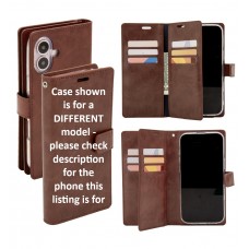 Mercury Goospery Mansoor DIARY Case for iPhone 16e [Brown]