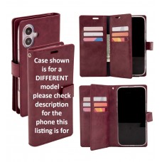 Mercury Goospery Mansoor DIARY Case for iPhone 16e [Wine]