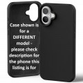 Goospery Mercury Silicone Case for iPhone 16e [Black]