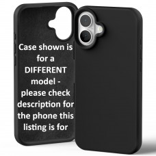 Goospery Mercury Silicone Case for iPhone 16e [Black]