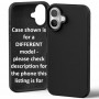 Goospery Mercury Silicone Case for iPhone 16e [Black]