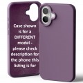 Goospery Mercury Silicone Case for iPhone 16e [Purple]
