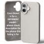 Goospery Mercury Silicone Case for iPhone 16e [Stone]