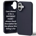 Goospery Mercury Silicone Case for iPhone 16e [Navy]