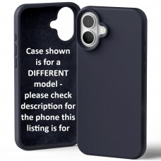 Goospery Mercury Silicone Case for iPhone 16e [Navy]