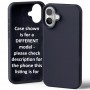 Goospery Mercury Silicone Case for iPhone 16e [Navy]