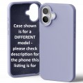 Goospery Mercury Silicone Case for iPhone 16e [Lavender Gray]