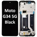 Motorola Moto G34 5G (XT2363 2023) LCD touch screen with frame (Original Service Pack) [Black] 5D68C23723