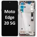 Motorola Moto Edge 20 5G (2021) LCD touch screen with frame (Original Service Pack) [Gray] 5D68C19192