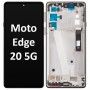 Motorola Moto Edge 20 5G (2021) LCD touch screen with frame (Original Service Pack) [Gray] 5D68C19192