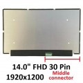 14.0'' FHD IPS LED LCD Laptop Screen Display Pane 1920x1200 30PIN NV140WUM-N4E connection near middle Lenovo IdeaPad Slim 5 14QX8X9