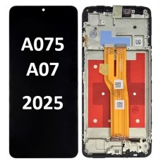 Samsung Galaxy SM-A075 A07 2025 OLED LCD touch screen (Original Service Pack) with frame [Black] GH81-28044A S-1304