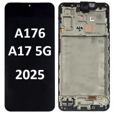 Samsung Galaxy SM-A176 A17 5G 2025 OLED LCD touch screen (Original Service Pack) with frame [Black] GH82-38045A