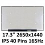 17.3'' 165Hz LCD screen IPS NE173QHM-NY1 NE173QHM-NY2 2650x1440 40pins