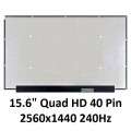 15.6" 2560x1440 Quad-HD IPS 240Hz 40 pins NE156QHM-NZ1 NZ2 LQ156T1JW03 Laptop Screen