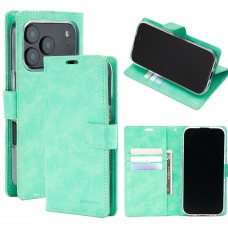 Mercury Goospery BLUEMOON DIARY Case for iPhone 17 Pro [Mint]