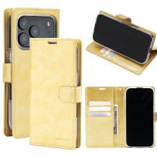 Mercury Goospery BLUEMOON DIARY Case for iPhone 17 Pro [Gold]