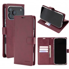 Mercury Goospery BLUEMOON DIARY Case for iPhone 17 Pro Max [Wine]