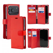 Mercury Goospery Mansoor Diary Case for iPhone 17 Pro [Red]