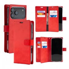 Mercury Goospery Mansoor Diary Case for iPhone 17 Pro Max [Red]