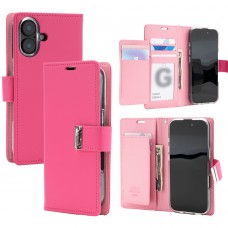 Mercury Goospery Rich DIARY Case for iPhone 17 [Hot Pink/Pink]