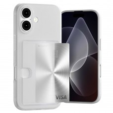 Mercury Goospery Rail 2 Card Jelly Case For iPhone 17 [Matt Clear]